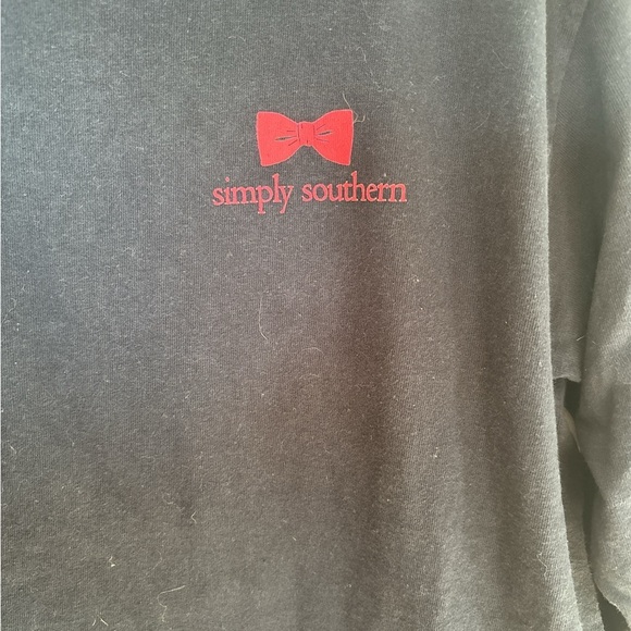 Simply Southern Navy Elephant Let Go Let God Long Sleeve Shirt - Picture 5 of 6